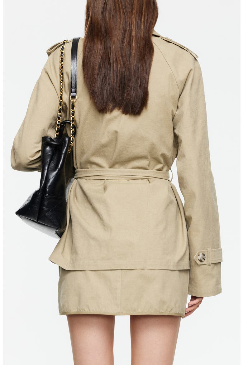 Trencherous Crop Coat, Alternate, color, TAN
