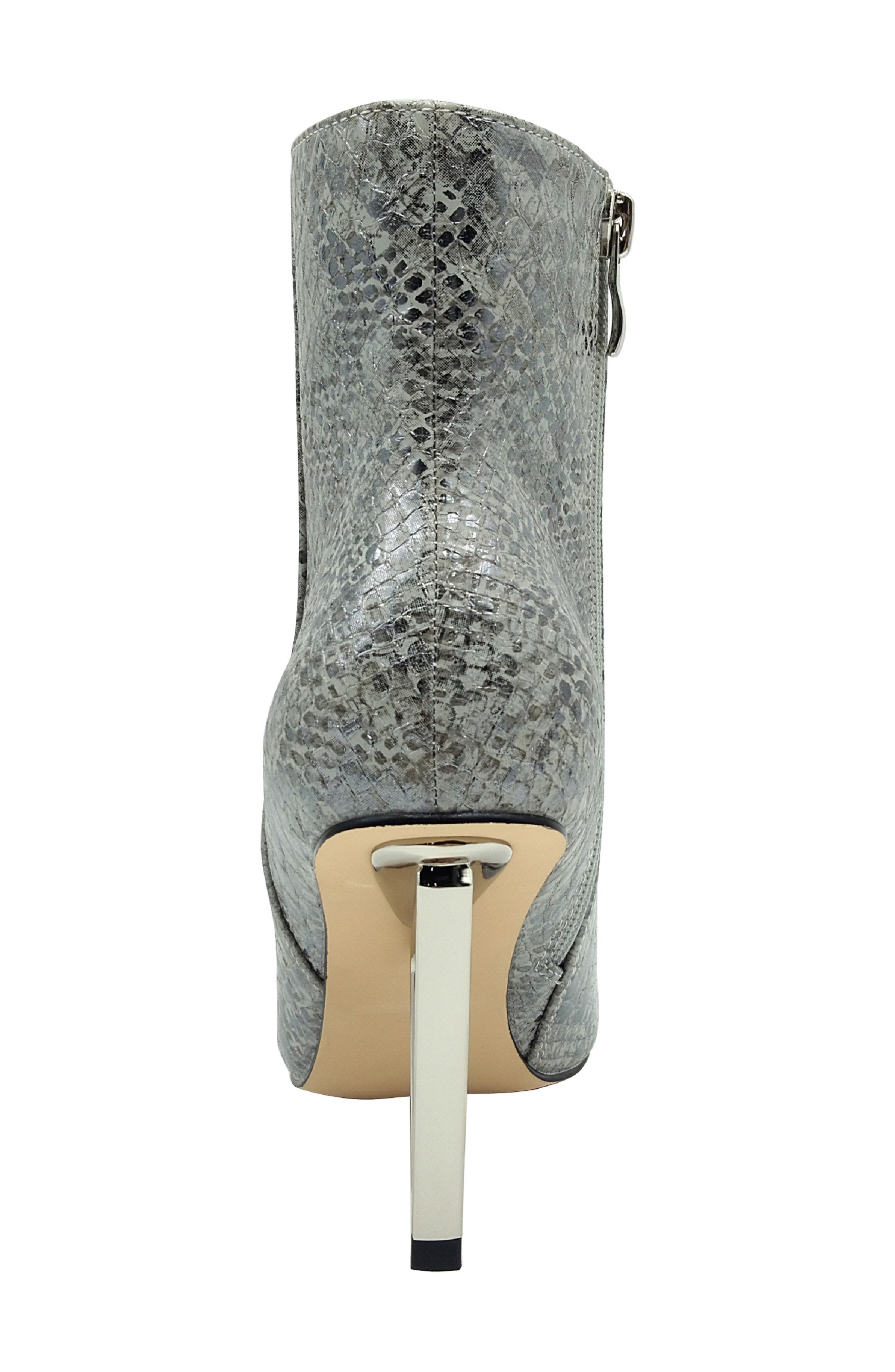 NINETY UNION Gia Triangle Heel Bootie, Alternate, color, Silver