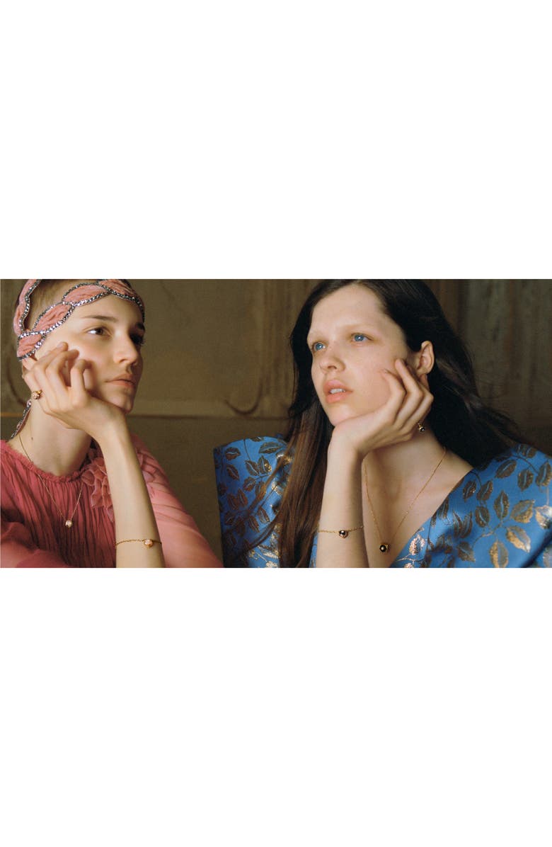 Gucci Le Marché des Merveilles Feline Head Pendant Necklace, Alternate, color, 