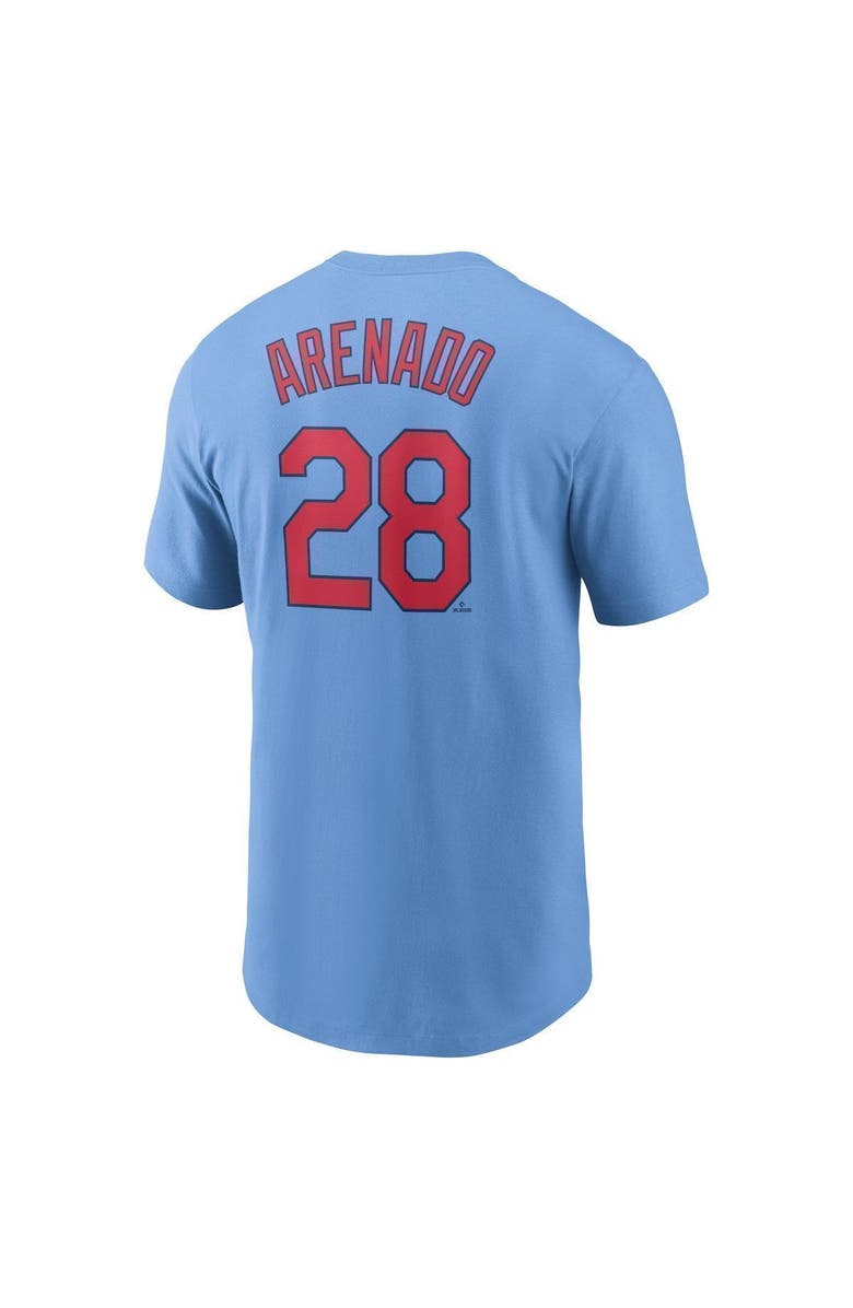 Nike Men's Nike Nolan Arenado Light Blue St. Louis Cardinals Name & Number T-Shirt, Alternate, color, 
