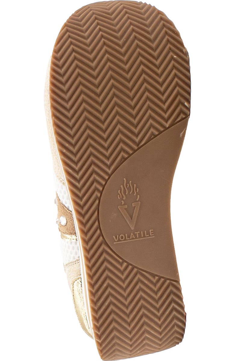 Volatile Beckett Crystal Embellished Mixed Media Platform Sneaker, Alternate, color,