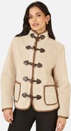 Yumi Tailored Borg Toggle Jacket