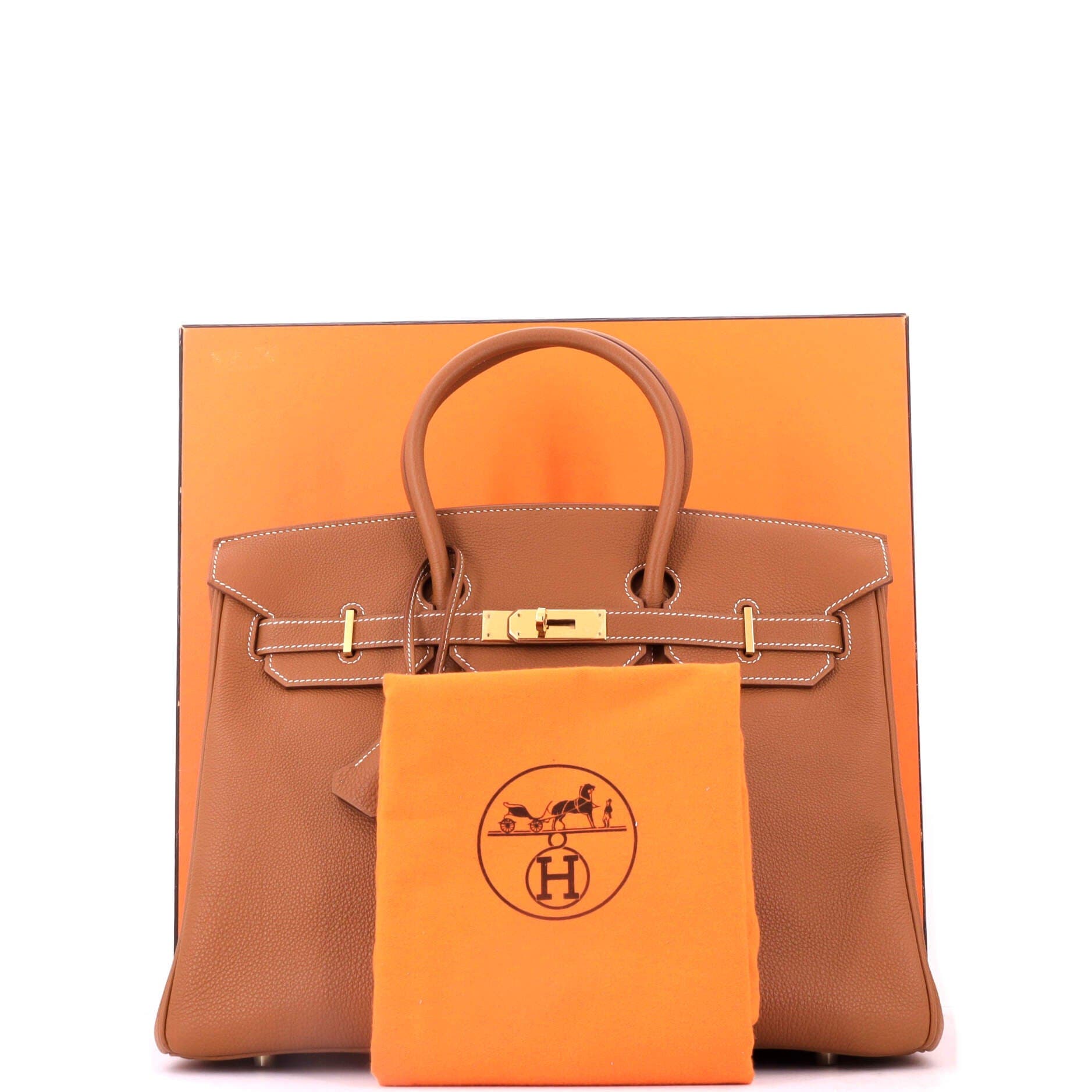 Birkin Handbag Brown Togo with Gold Hardware 35, Alternate, color, Metallic Gold