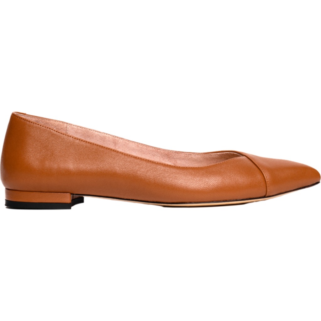 ALLY Shoes Forever Flat in Courageous Caramel Leather  product