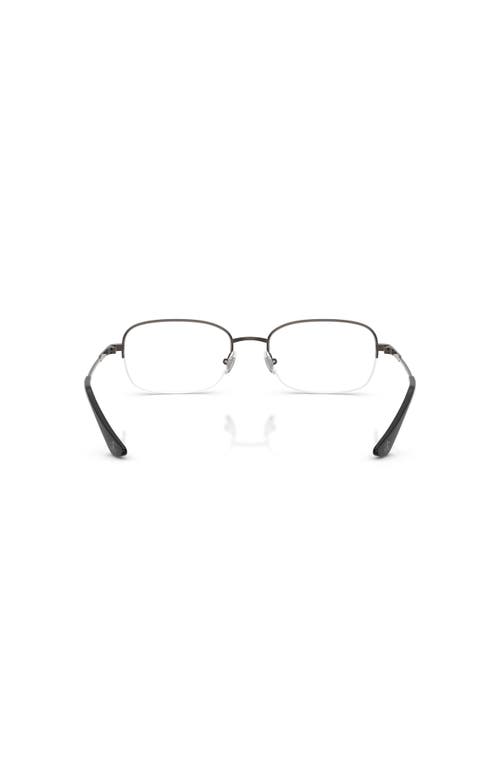 Brooks Brothers 54mm Rectangle Optical Glasses In Gray
