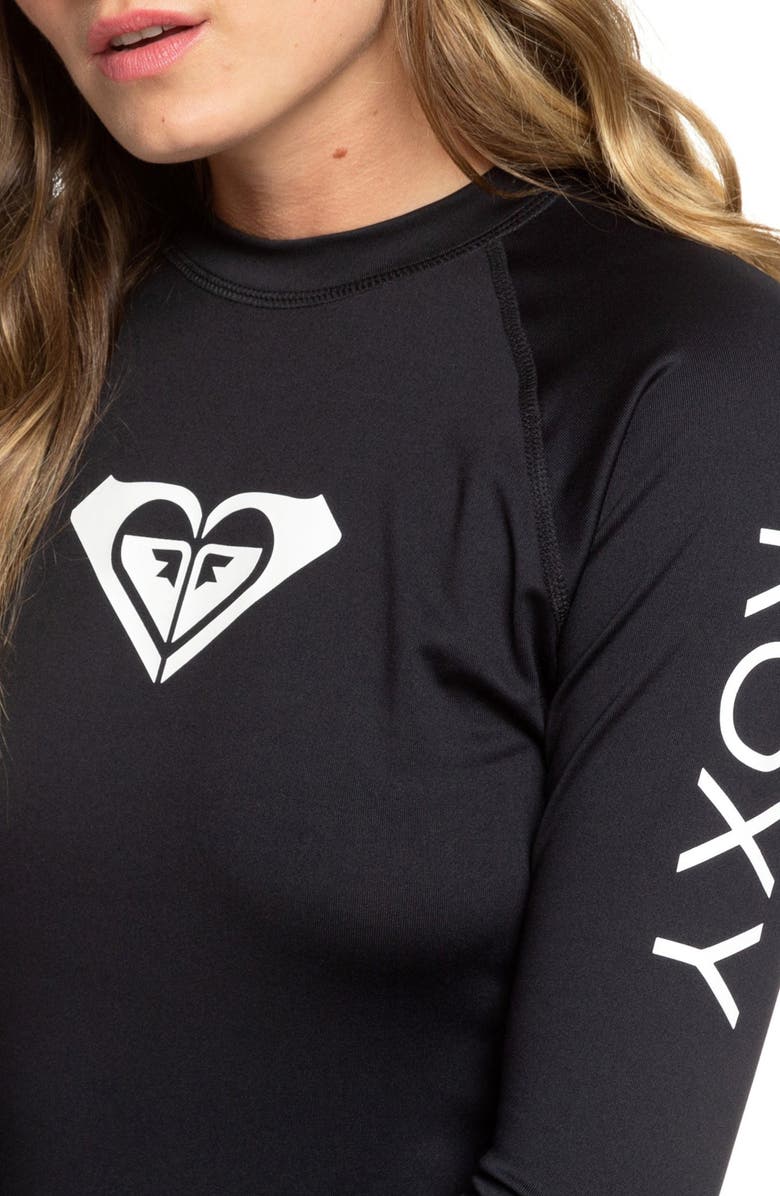 Roxy Whole Hearted Logo Rashguard, Alternate, color, 