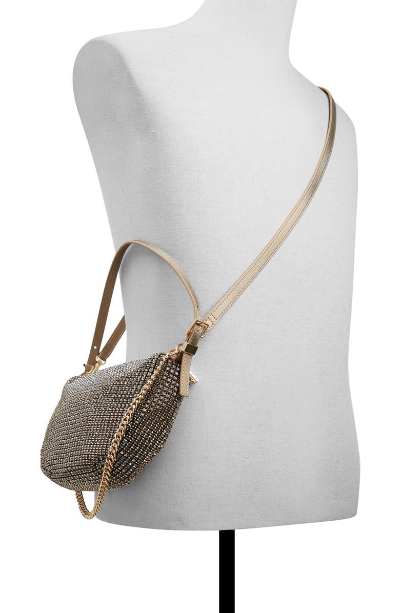 ALDO Mistylax Crystal Shoulder Bag, Alternate, color,