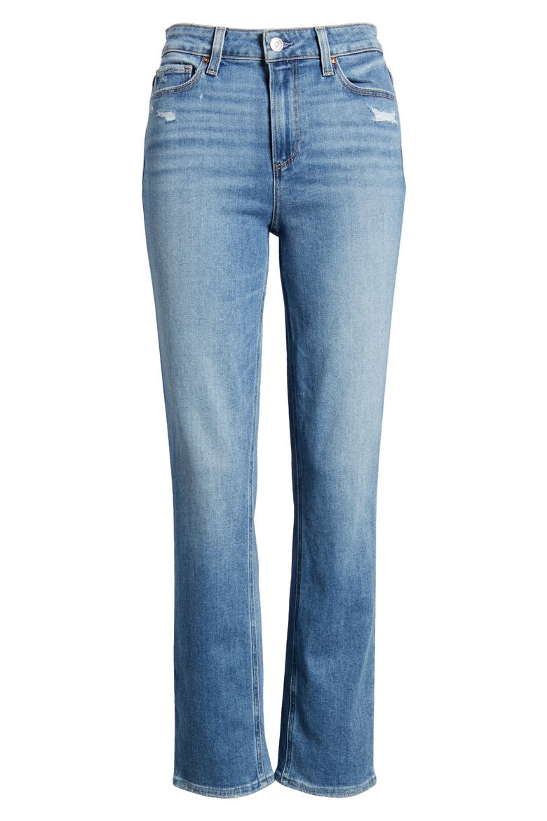 Cindy High Waist Ankle Straight Leg Jeans, Alternate, color, HUZZAH