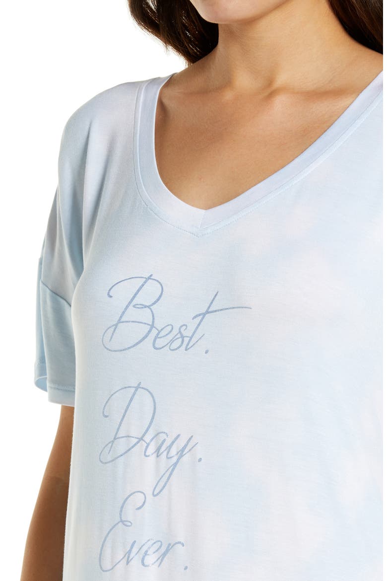 Intimates All American Sleep Shirt, Alternate, color, CLOUD SKY