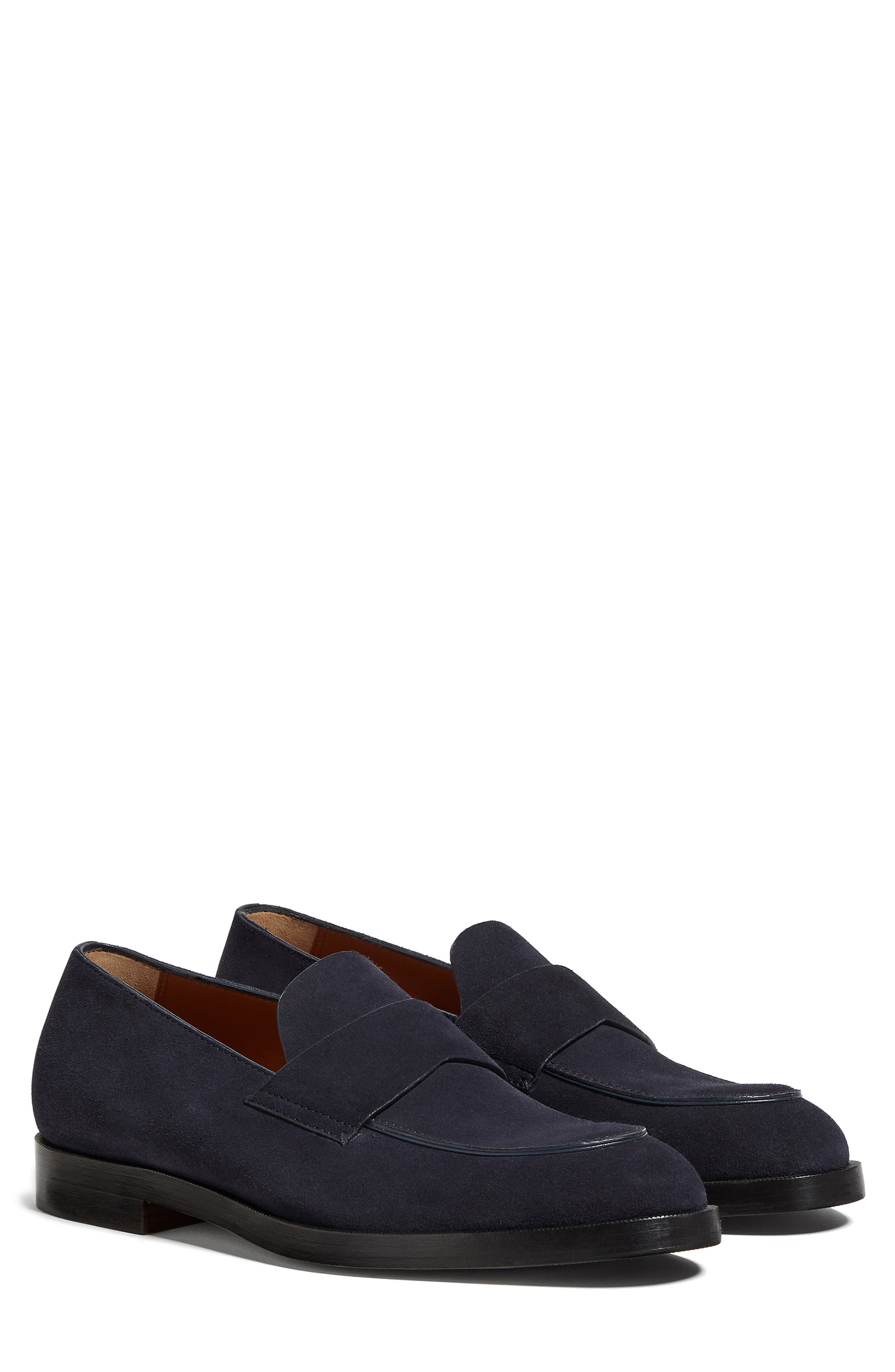 ZEGNA Torino Suede Loafer, Main, color, 