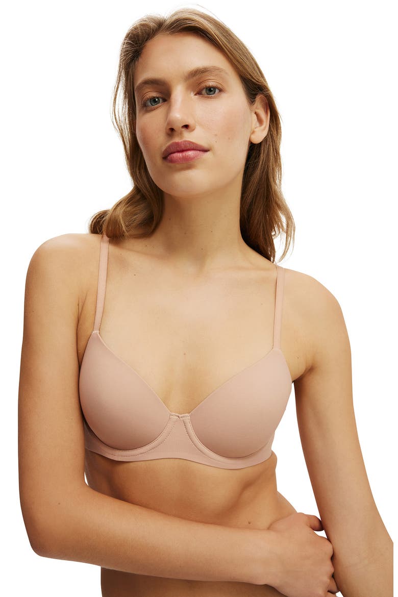 Women's Body Bestee T-Shirt Bra, Alternate, color, Maple Sugar