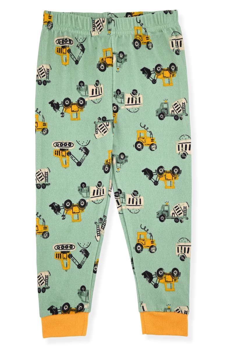 SLEEP ON IT Construction Fitted Two-Piece Pajamas & Socks Set, Alternate, color, 