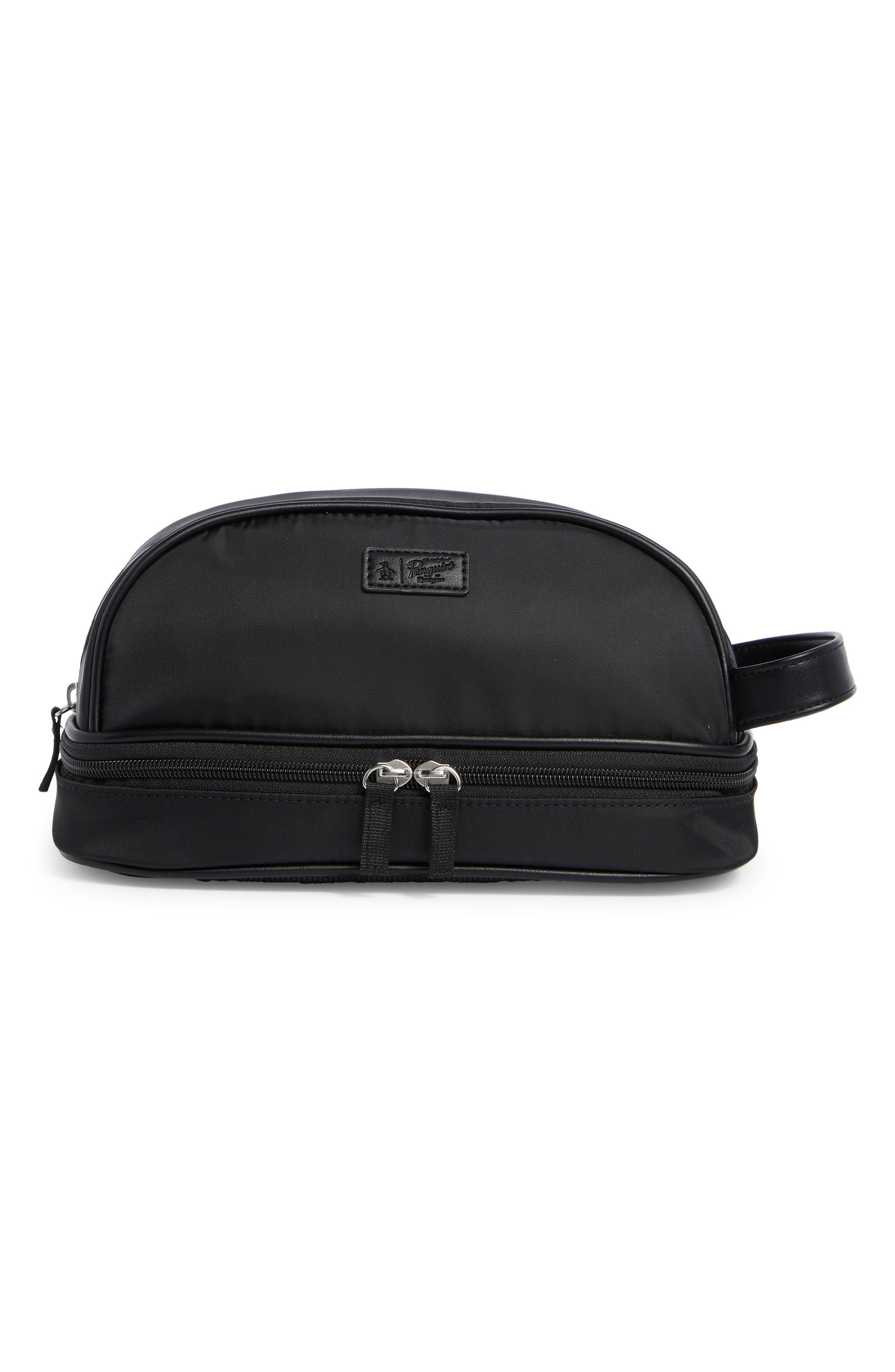 Original Penguin Drop Bottom Zip Top Dopp Kit