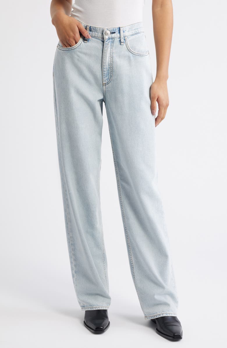 rag & bone Shea High Waist Relaxed Straight Leg Jeans, Main, color, Cliffside