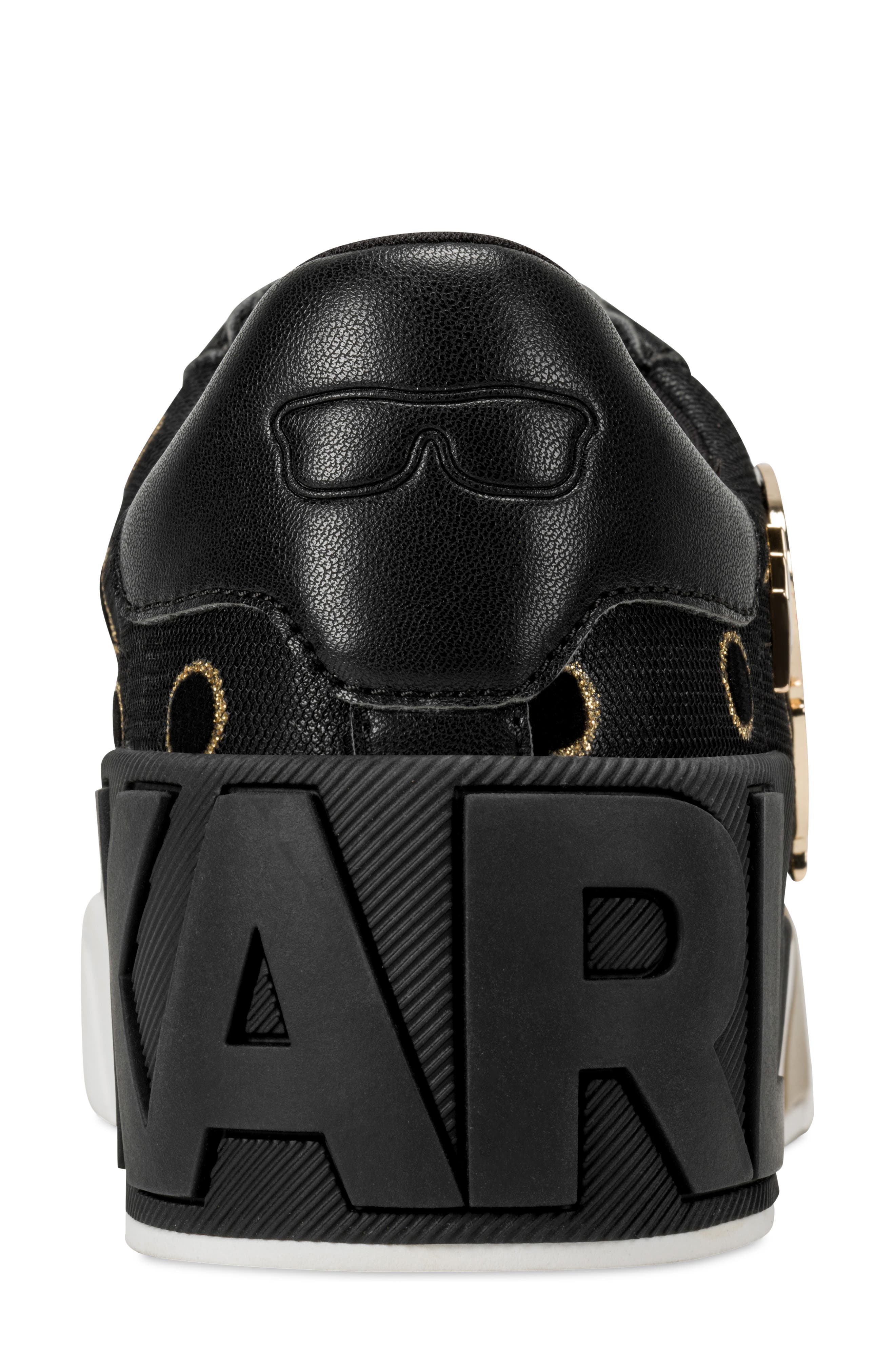 Mavise Slip On Sneaker, Alternate, color, BLACK/ GOLD