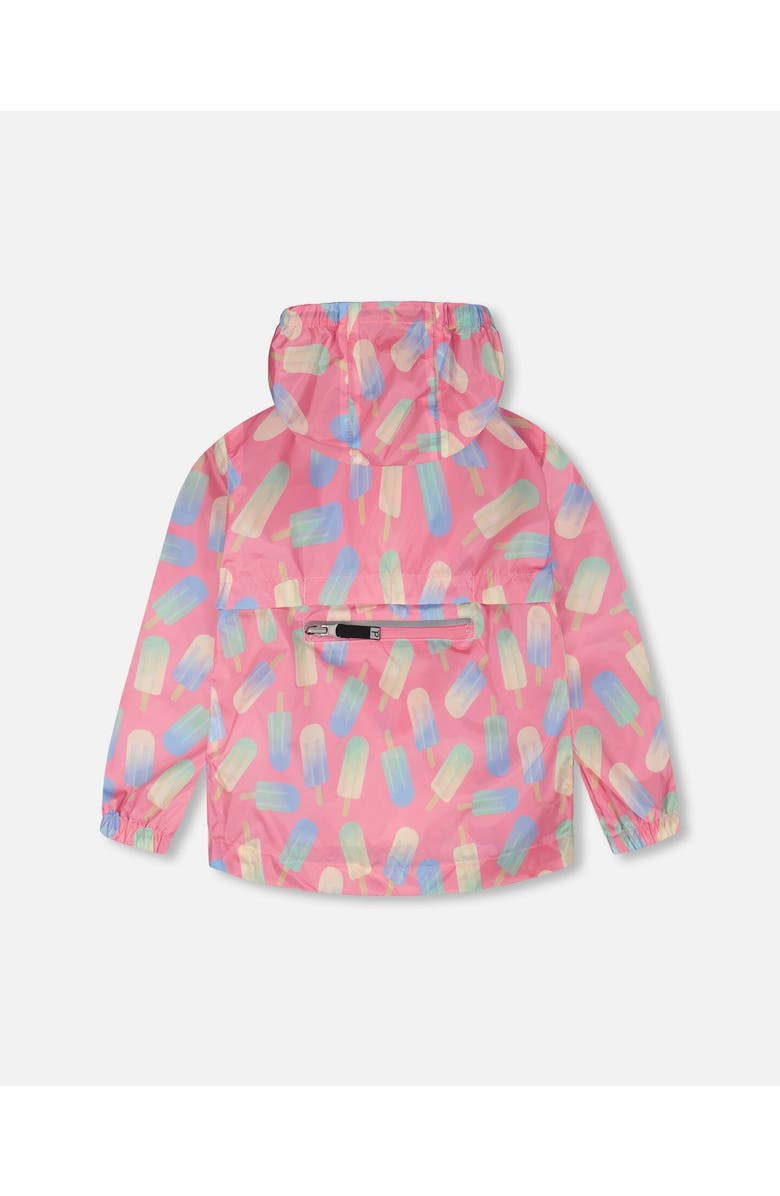 Deux par Deux Packable Lollipop Windbreaker in Polyester, Alternate, color, Pink Printed Lollipops