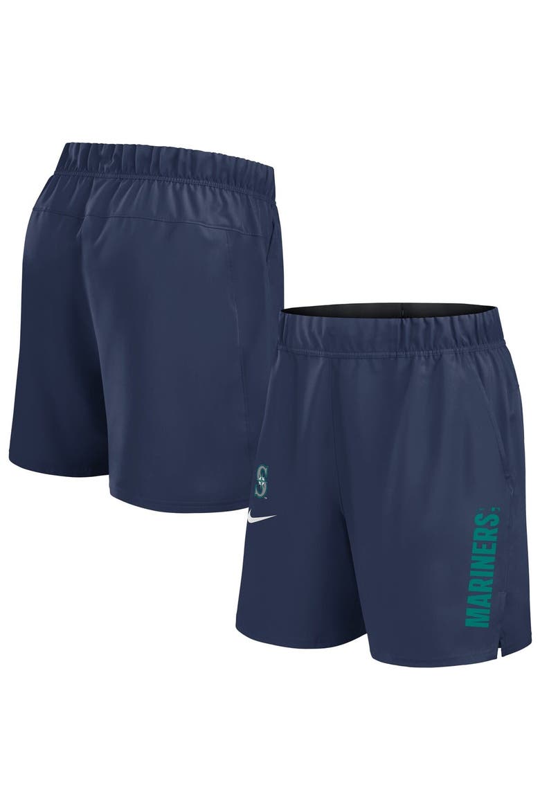 Men's Nike Navy Seattle Mariners Woven Victory Performance Shorts, Main, color, Navy