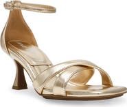 Anne Klein Joss Ankle Strap Kitten Heel Sandal
