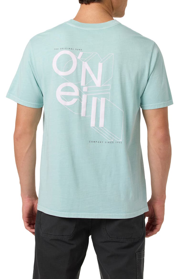 Cubed Logo Cotton Graphic T-Shirt, Alternate, color, AGATE GREEN