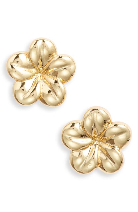 Melia Plumeria Stud Earrings