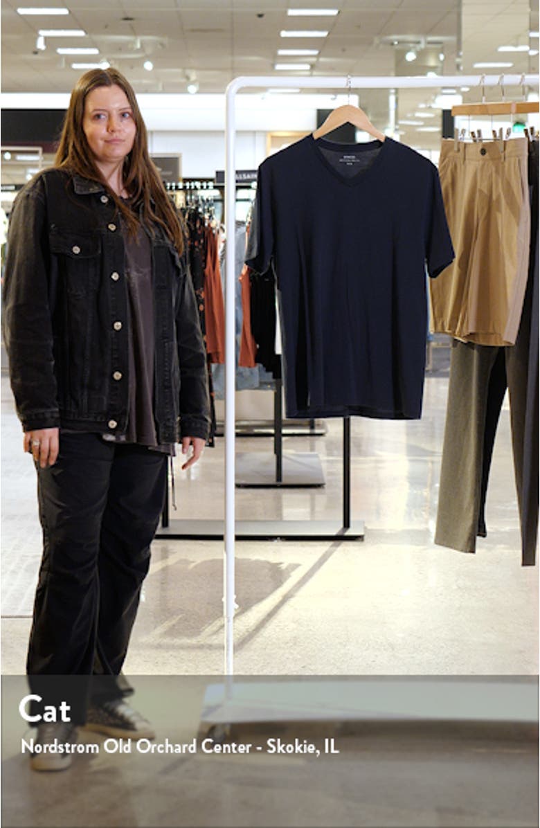 Pima Cotton Slim Fit V-Neck T-Shirt, sales video thumbnail