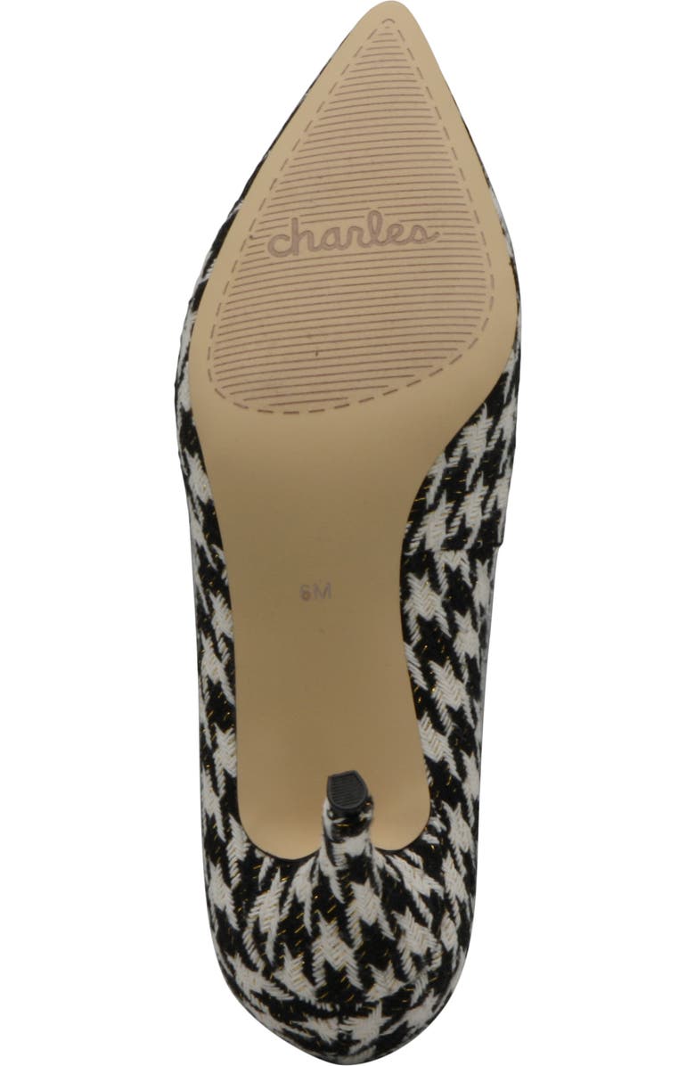 Charles by Charles David Angelica Pointed Toe Pump, Alternate, color, Black/ White