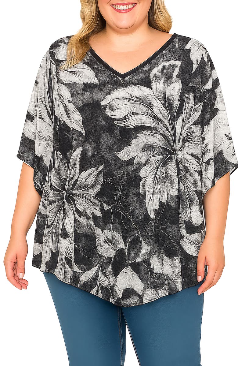 Standards 
Practices Floral Top, Main, color, Black Floral