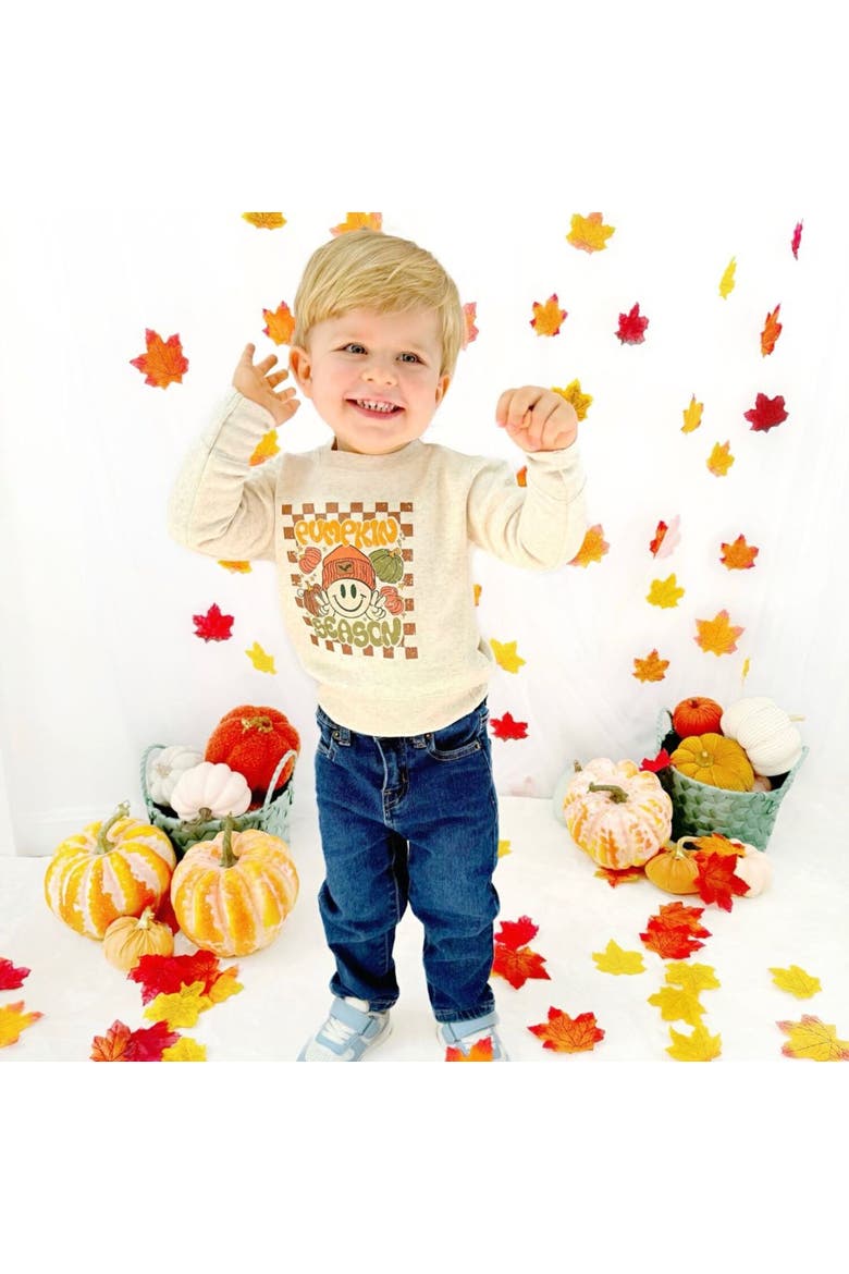 Pumpkin Season Sweatshirt, Alternate, color, Natural