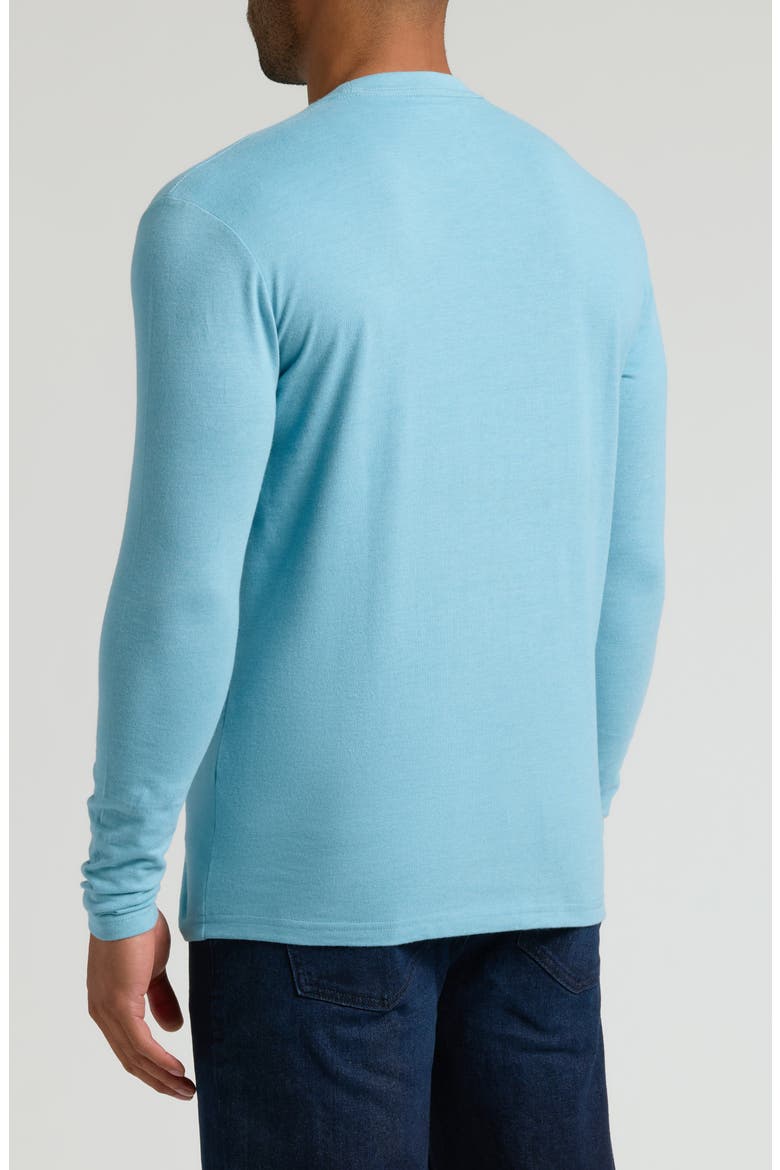 Classic Long Sleeve Crewneck T-Shirt, Alternate, color, HEATHER VOYAGER