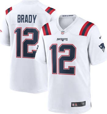 Nike Men's Nike Tom Brady White New England Patriots Retired Game