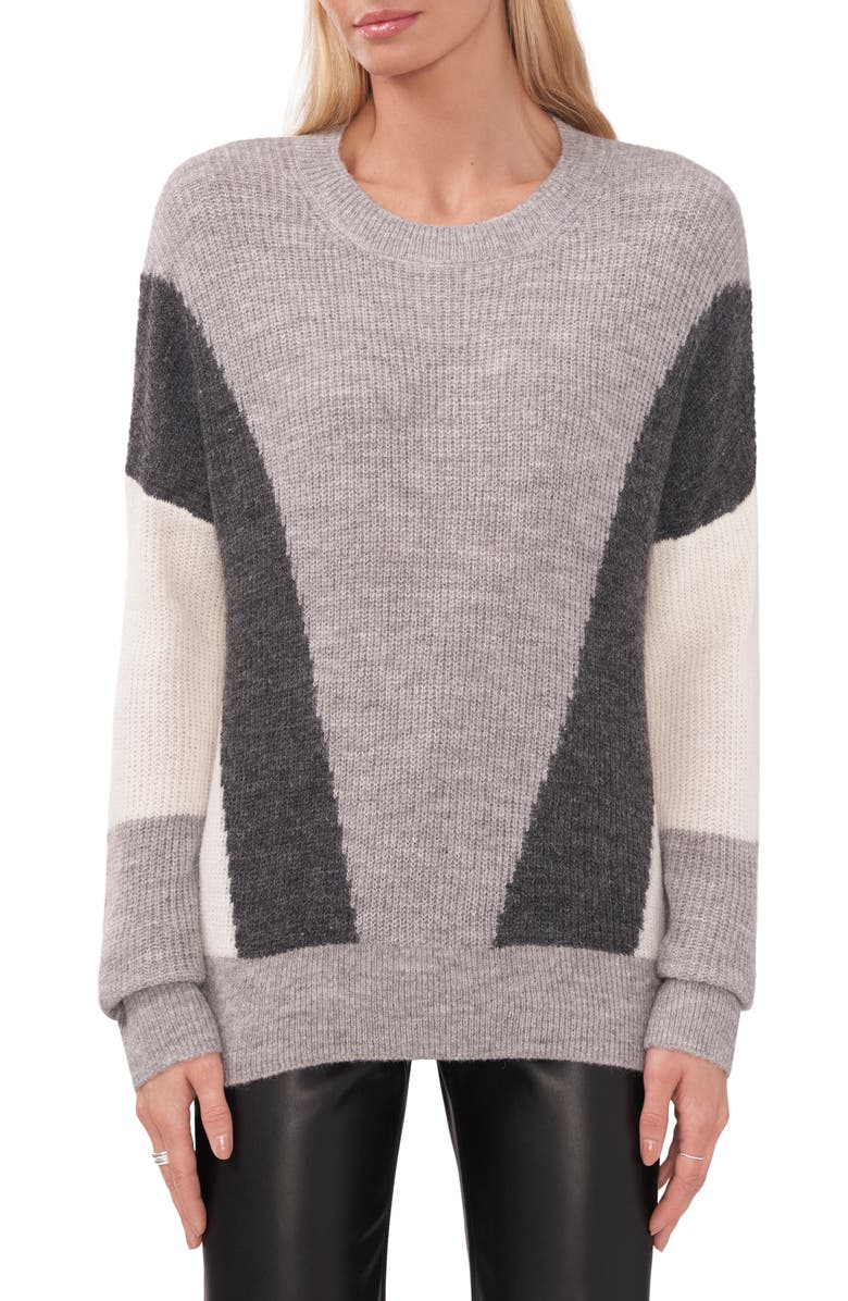 Halogen<sup>®</sup> Colorblock Tunic Sweater, Main, color, 