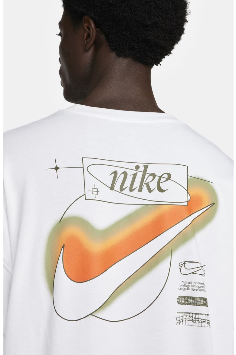 Sportswear Oversize Long Sleeve Graphic T-Shirt, Alternate, color, WHITE