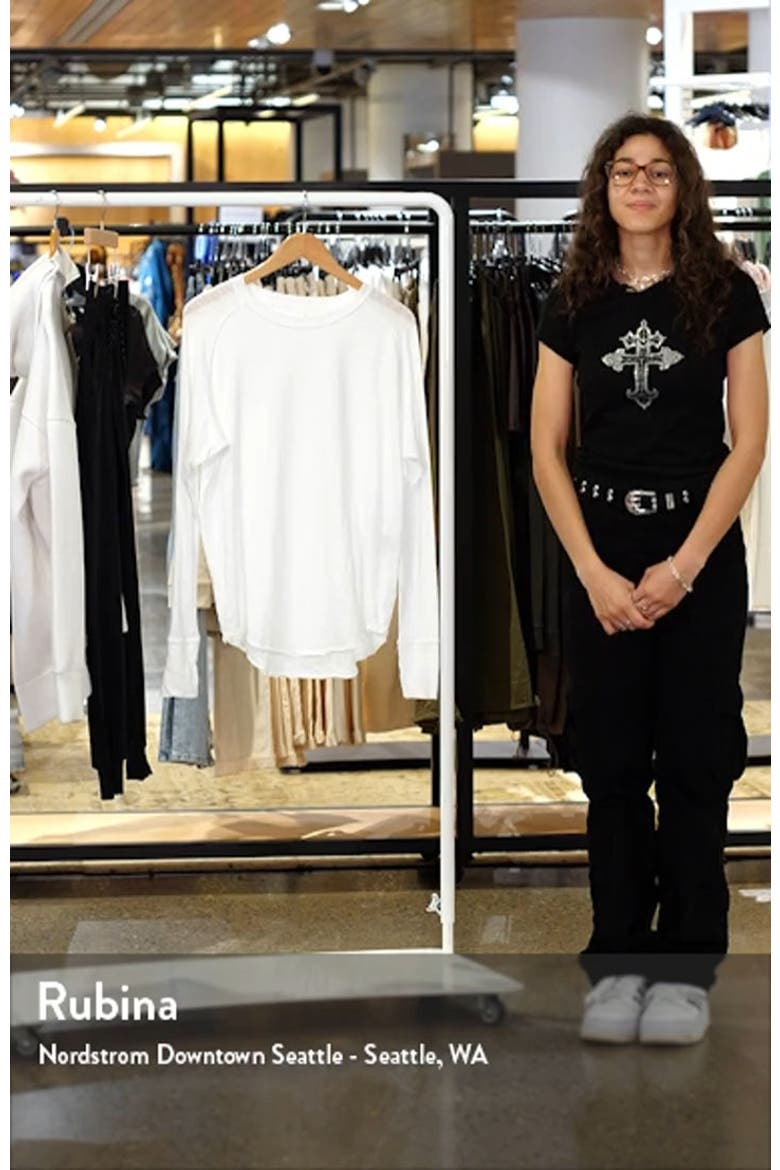 Relaxed Washed Long Sleeve Slub Tee video