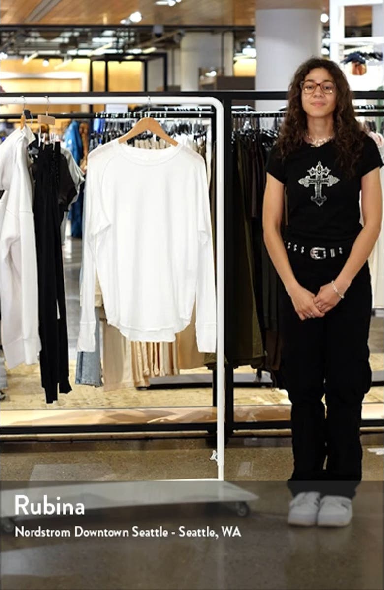 Relaxed Washed Long Sleeve Slub Tee, sales video thumbnail