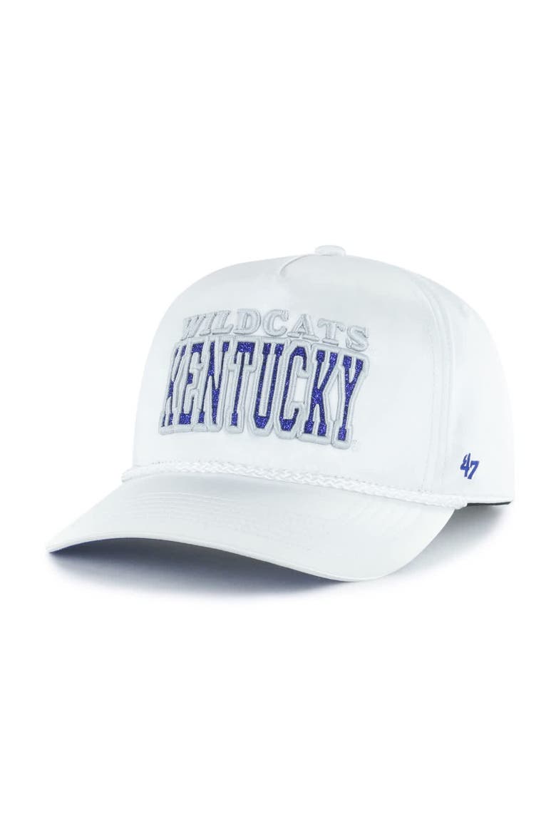 Women's '47 White Kentucky Wildcats Outspoken Hitch Adjustable Hat, Alternate, color, White