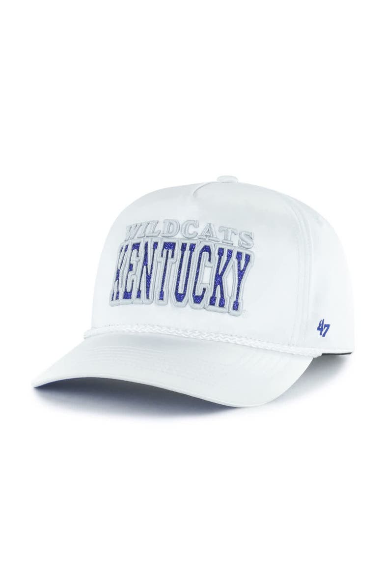 '47 Women's '47 White Kentucky Wildcats Outspoken Hitch Adjustable Hat, Alternate, color, White
