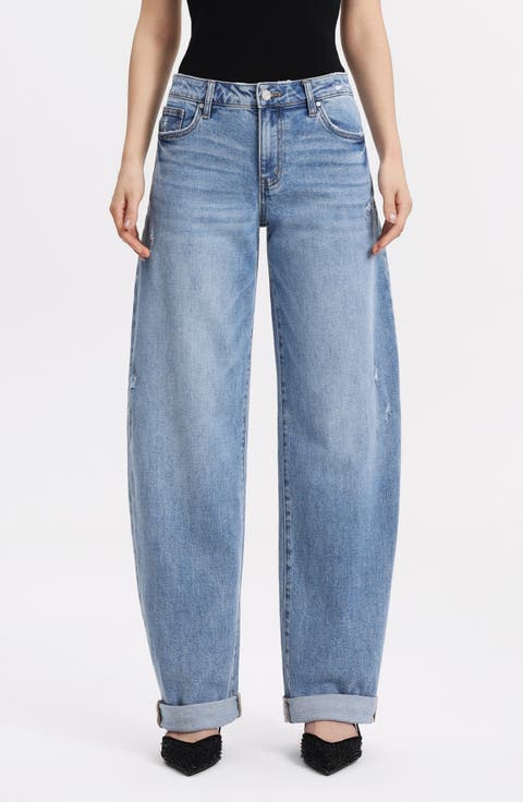 Low Rise Barrel Jeans (Cipher)