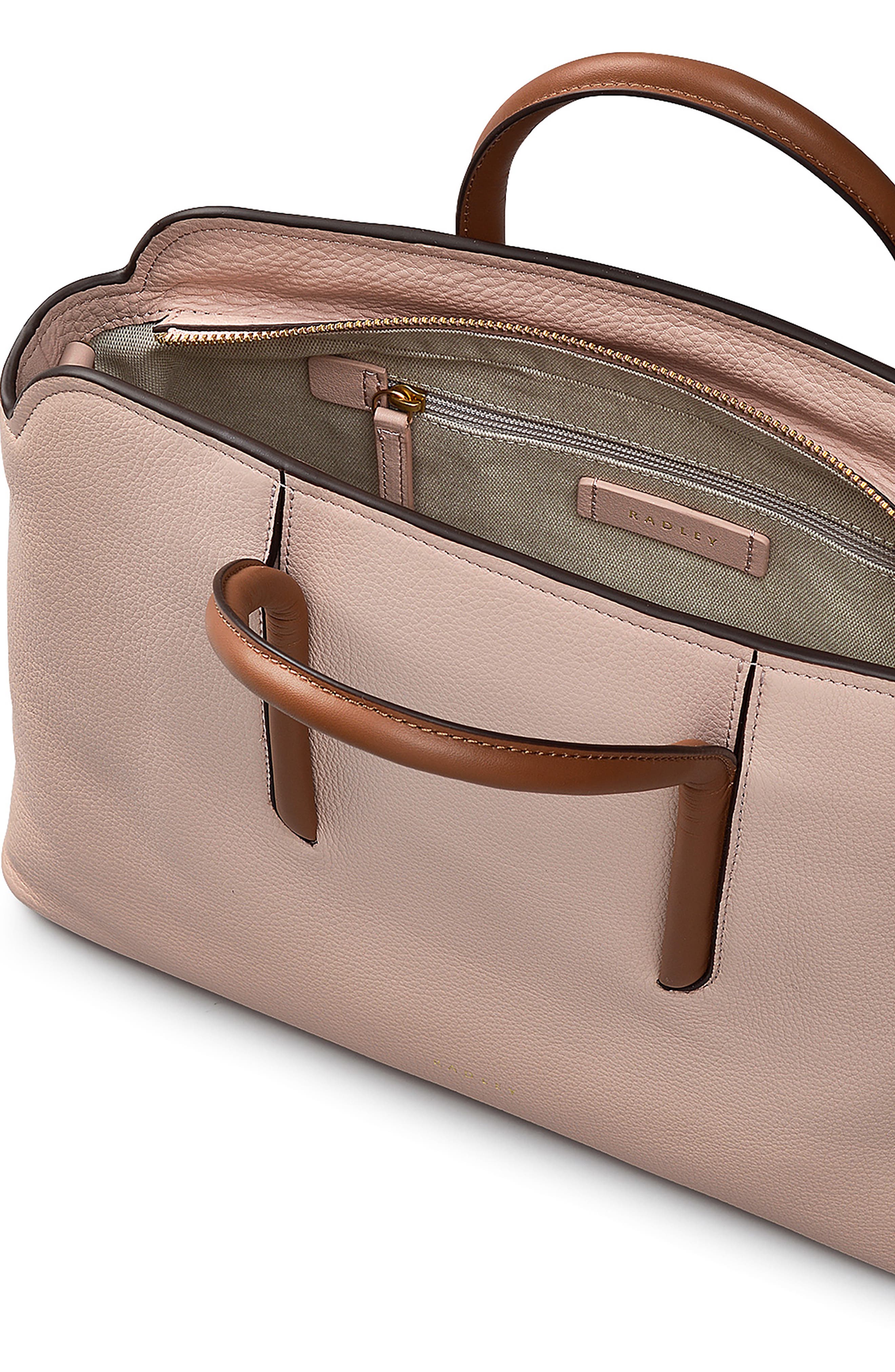 Radley Grainger Way Satchel Bag, Alternate, color, Prairie Pink