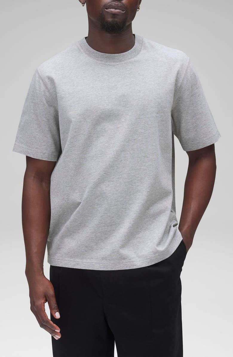 Reigning Champ Midweight Jersey T-Shirt, Main, color, Heather Grey