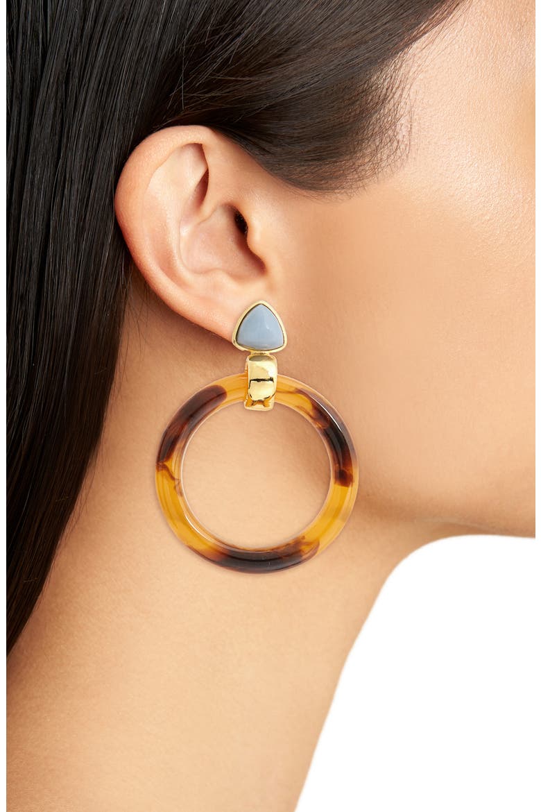 Sunset Hoop Earrings, Alternate, color, MULTI