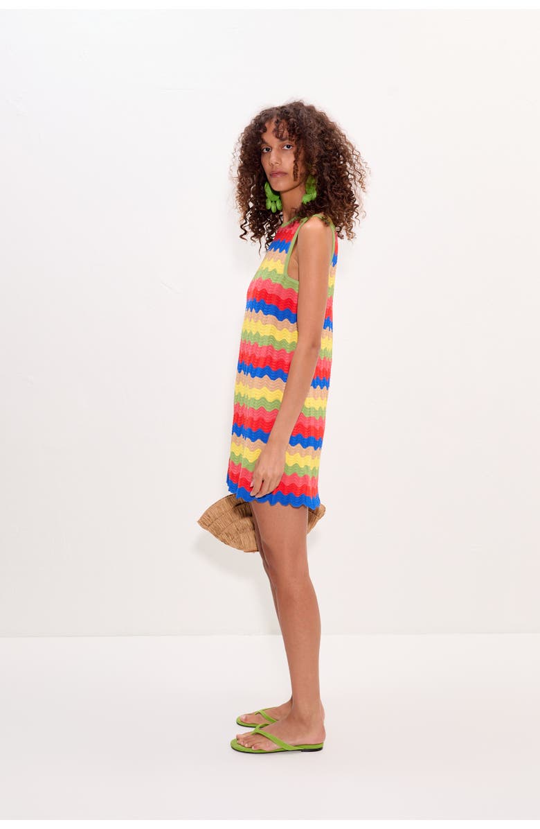SIMONMILLER Moji Wave Mini Dress, Alternate, color, Tropical Wave