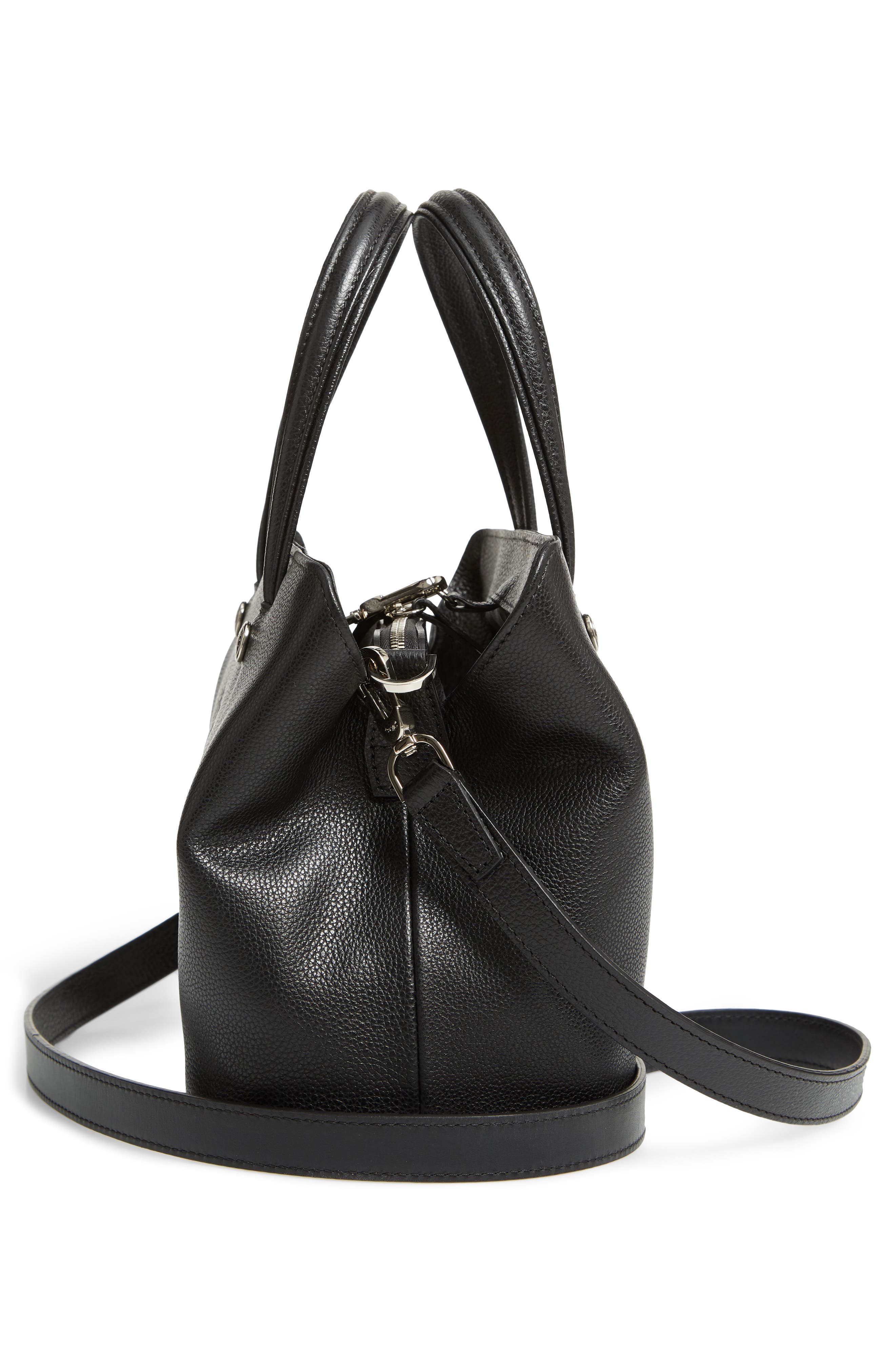 Longchamp Le Foulonné Zip Around Leather Tote, Alternate, color, 