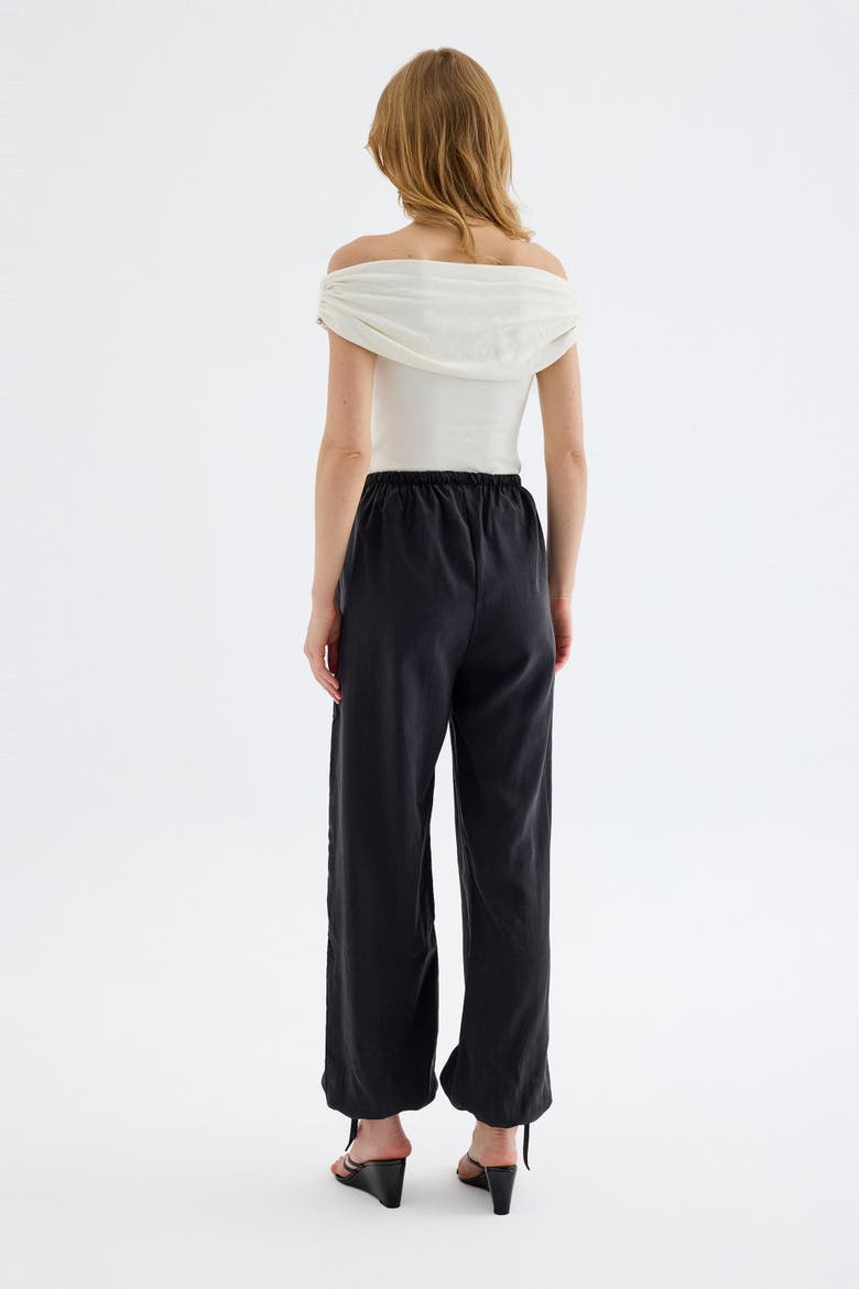 Novelle Modal Balloon Pants, Alternate, color, Black