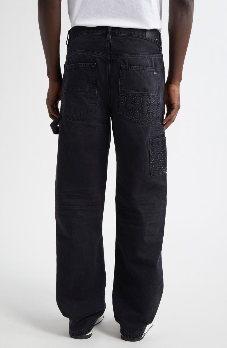 AMIRI Debosseed MA Quad Carpenter Jeans, Alternate, color, Vintage Black