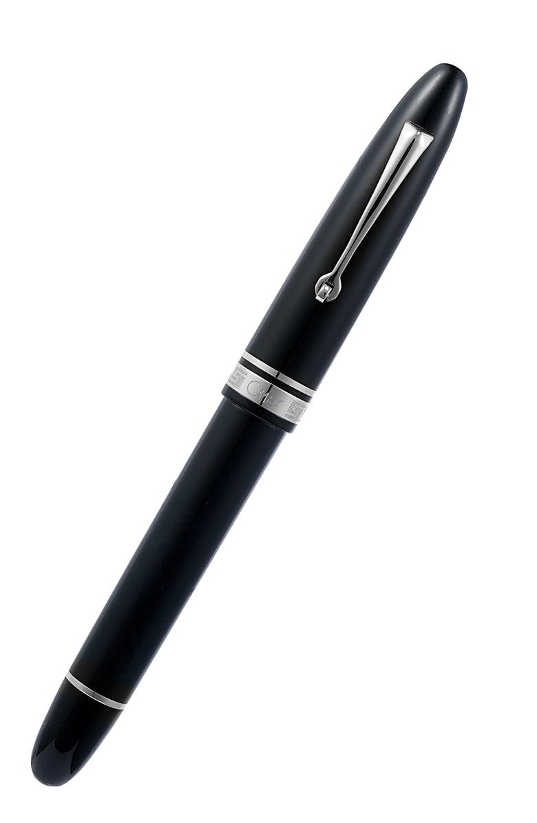 OMAS Ogiva Nera with Silver Trim Fountain Pen, Alternate, color, Black Medium