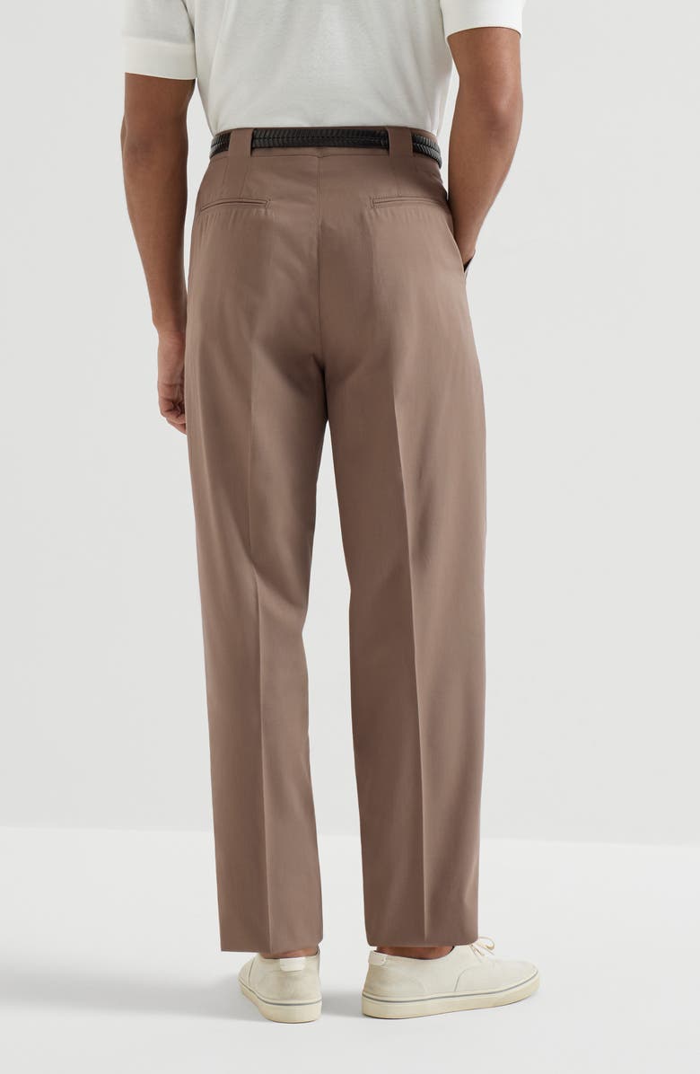 Brunello Cucinelli Cotton twill trousers, Alternate, color, Hazelnut