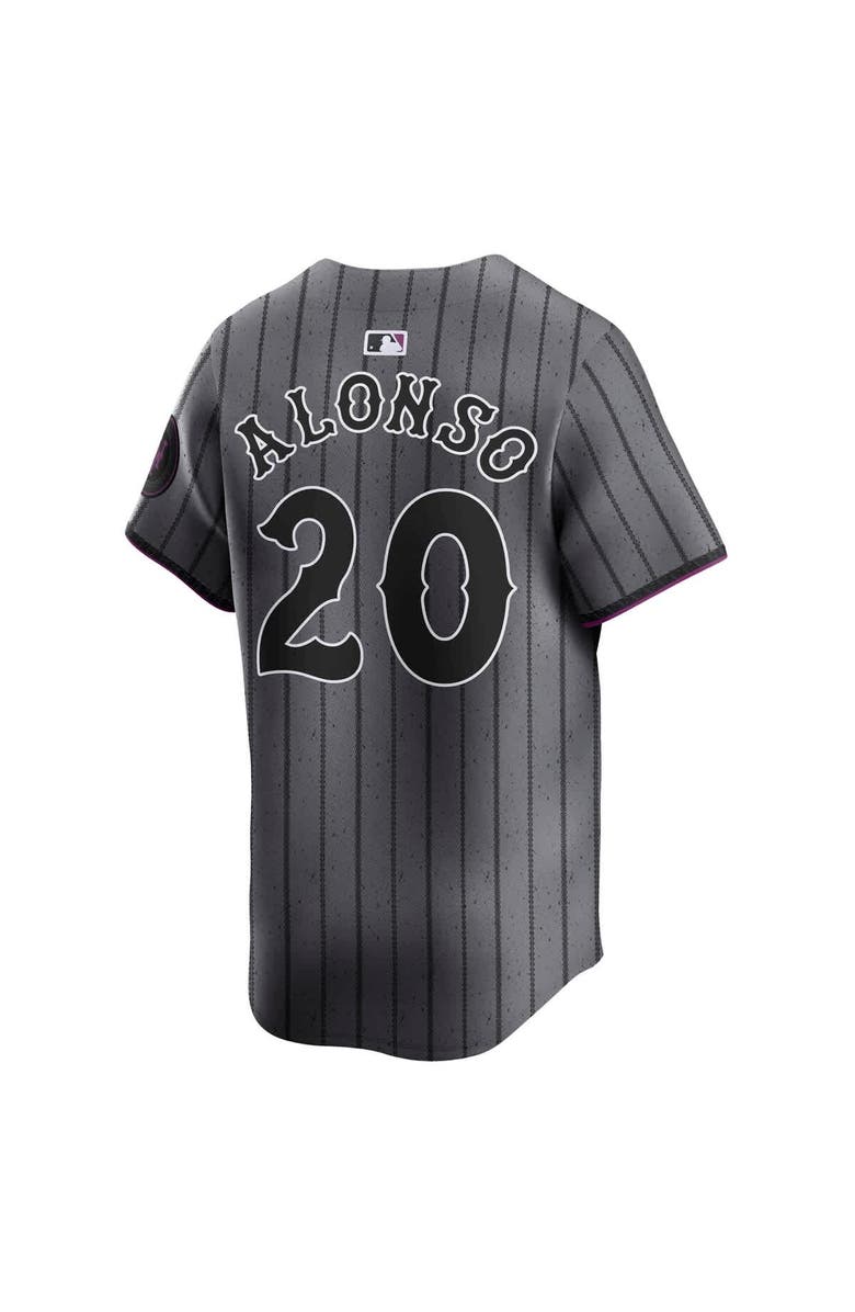Nike Men's Nike Pete Alonso Gray New York Mets City Connect Limited Jersey, Alternate, color, Gray