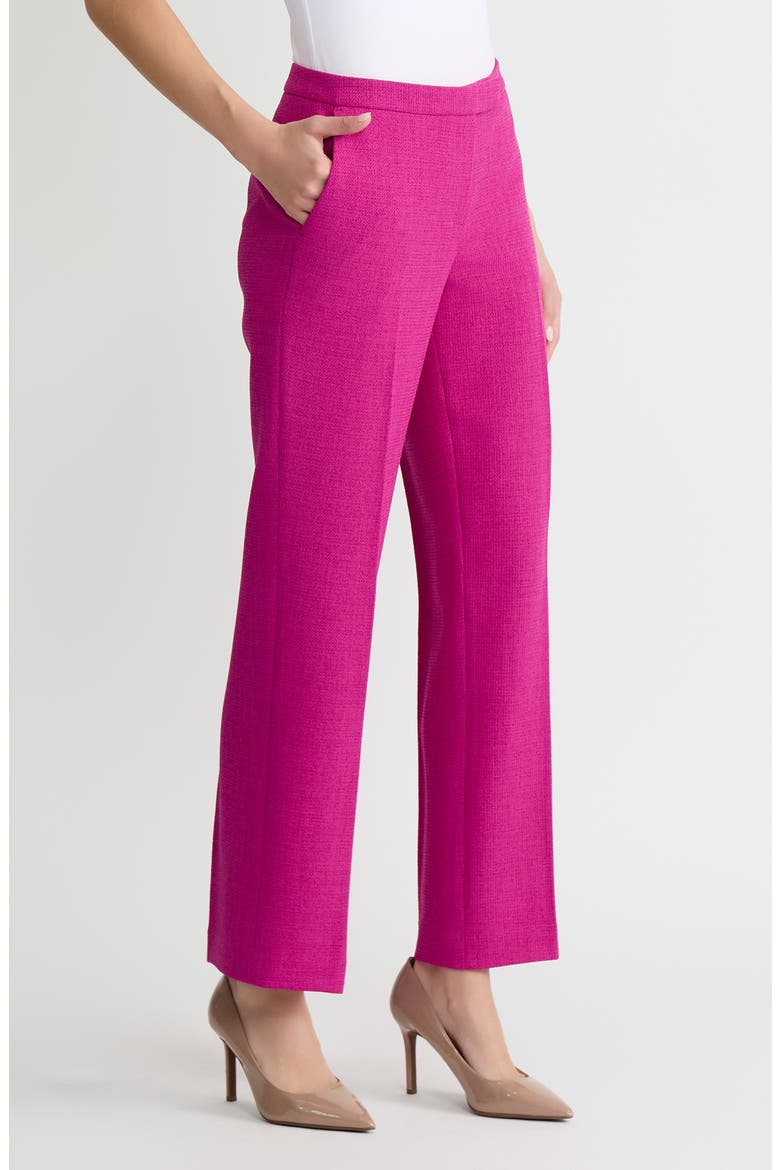 The Claire Flat Front Pants, Alternate, color, COSMO PINK
