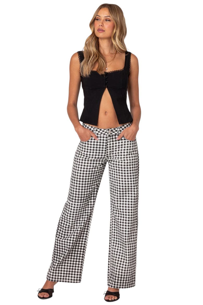 Odette Split Front Tank, Alternate, color, BLACK