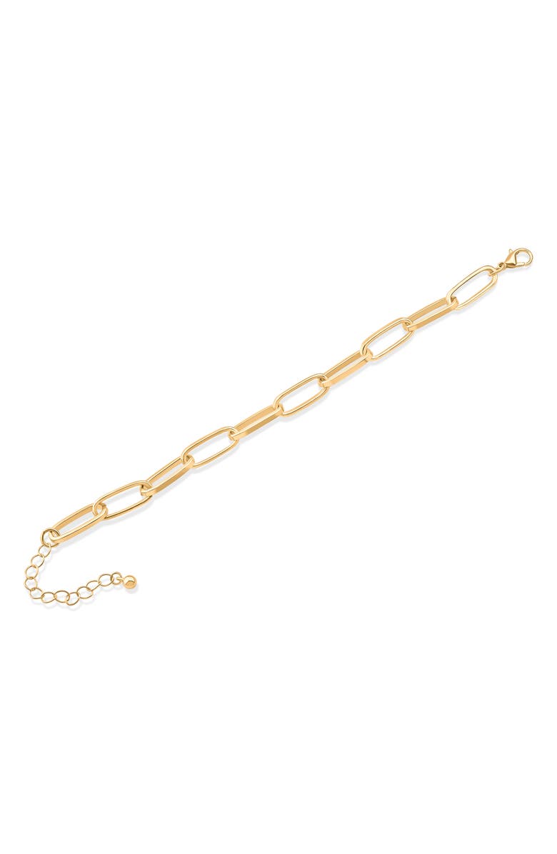 JARDIN Paper Clip Chain Bracelet, Main, color, Gold